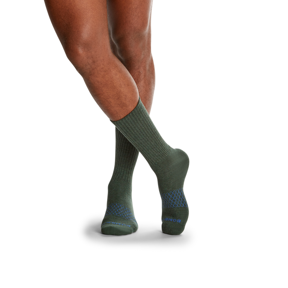 Men's Best Seller Calf Sock 4-Pack - olive-clay-mix - 2