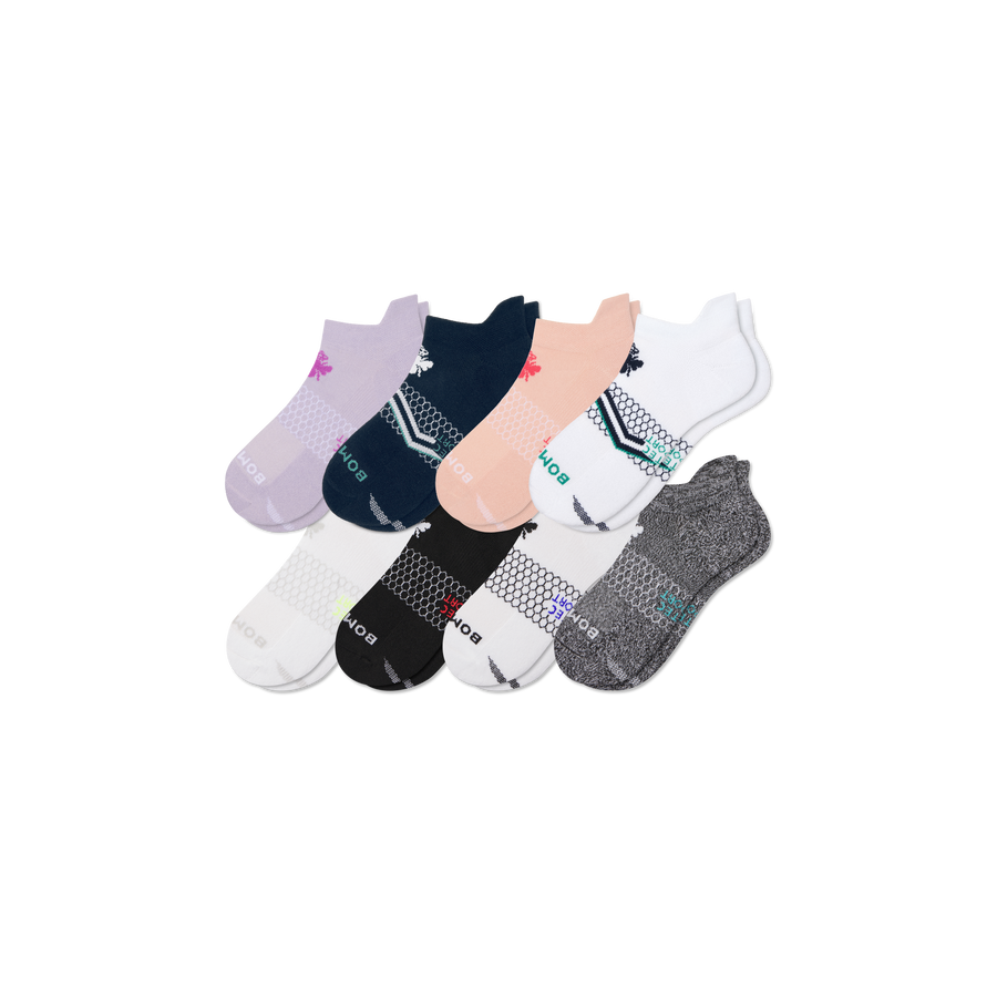 Women's All Sport Ankle Sock 8-Pack - Steady No Show Comfort