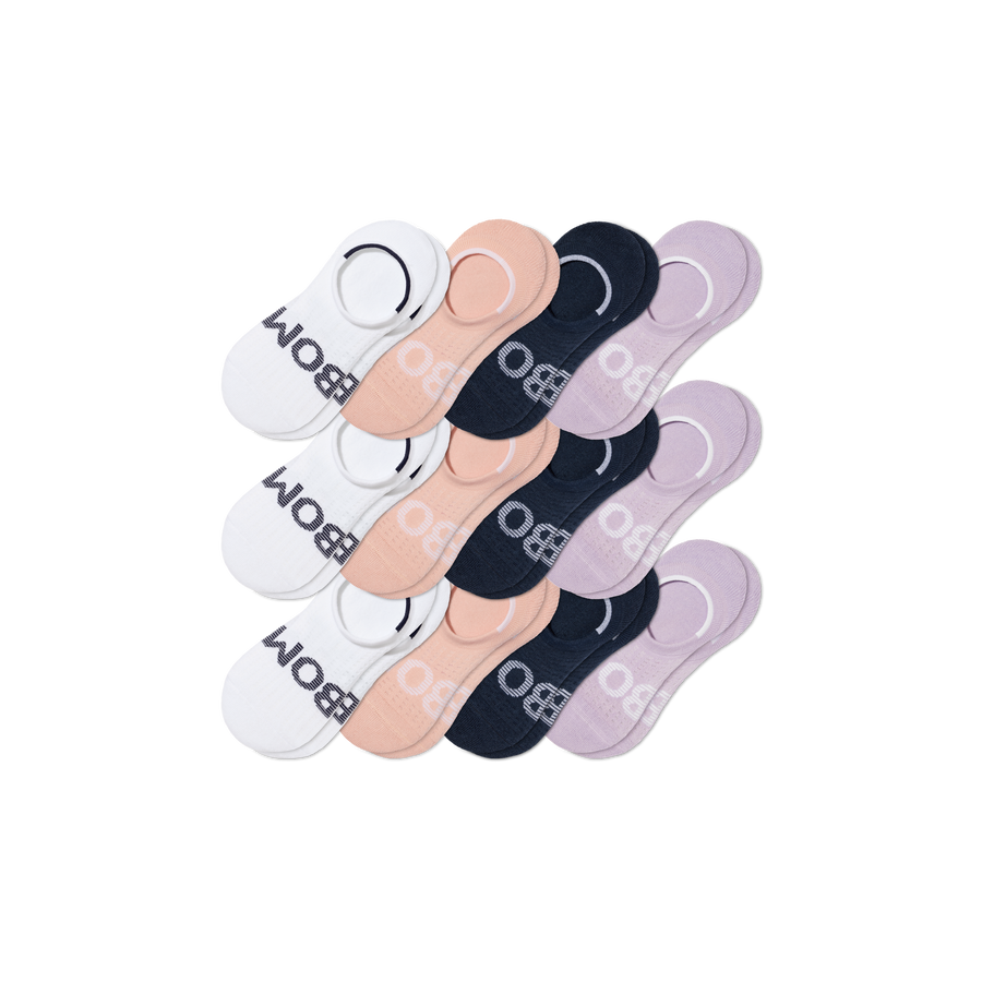 Women's All Sport Cushioned No Show Sock 12-Pack - Smooth Studio Step