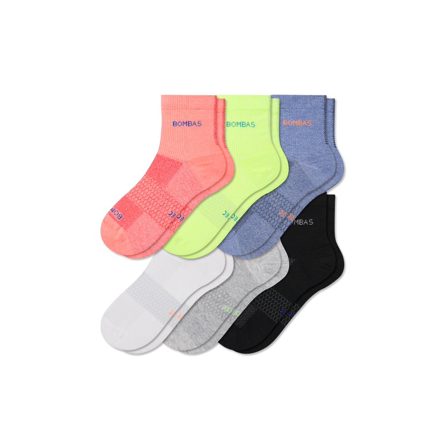 Women's UltraLite Sport Quarter Sock 6-Pack - Fresh Home Comfort