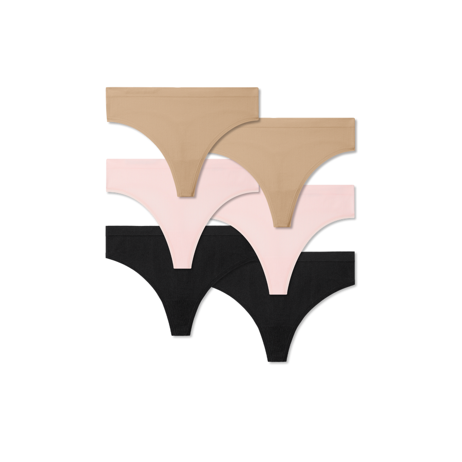 Women's Seamless Thong 6-Pack - Easy Everyday Comfort