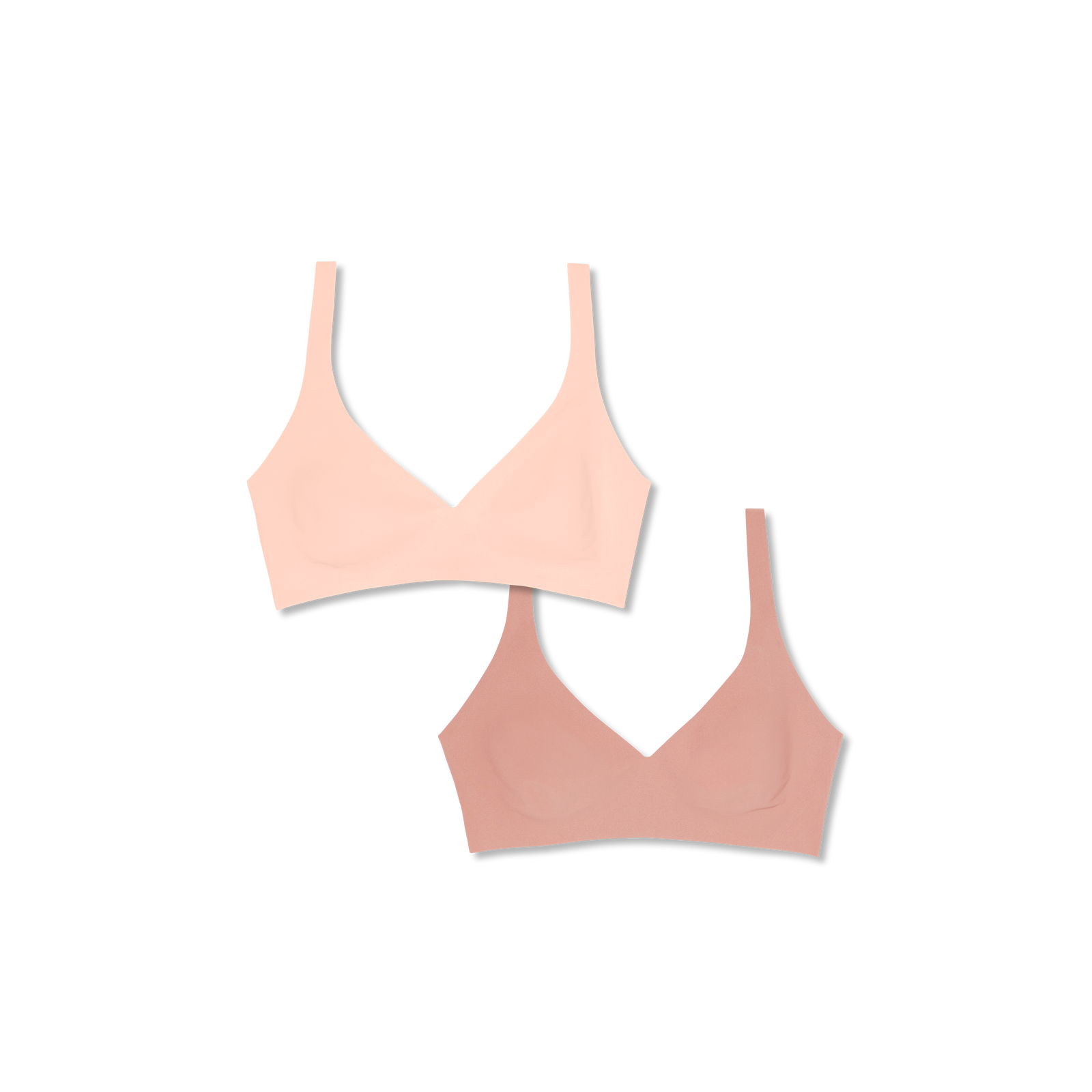 Women's Seamless Triangle Bralette 2-Pack - Pink X Coco