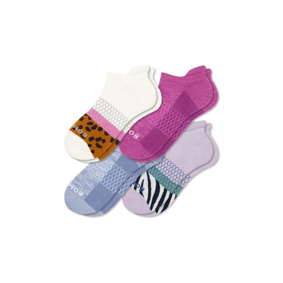 Women's Wild Wear Ankle Sock 4-Pack - Cushion School Move