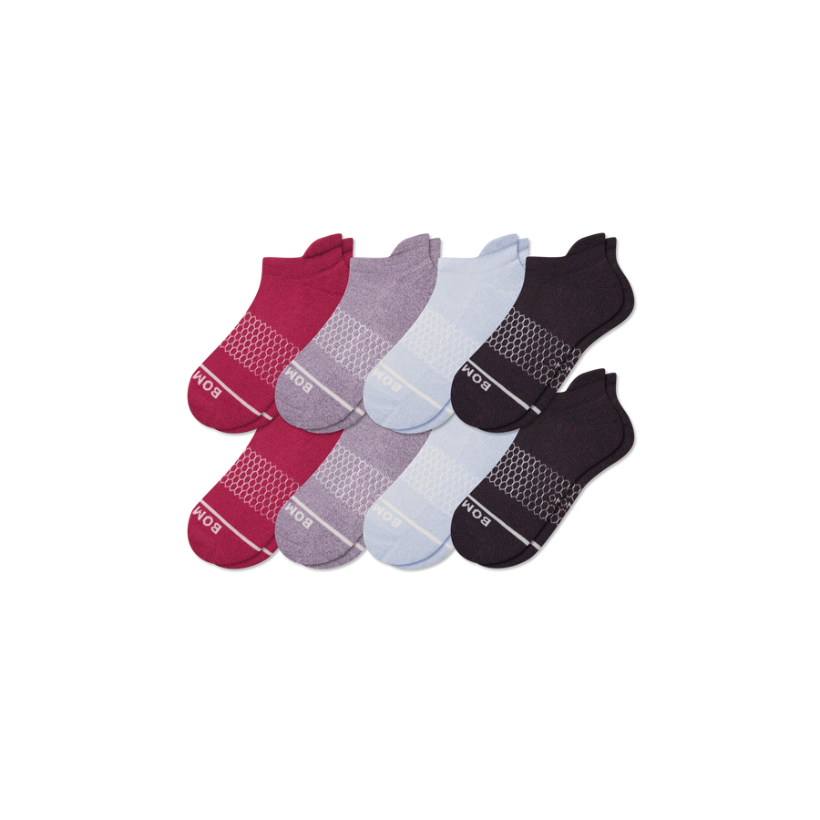 Women's Merino Wool Blend Ankle Sock 8-Pack - Cozy Office Comfort