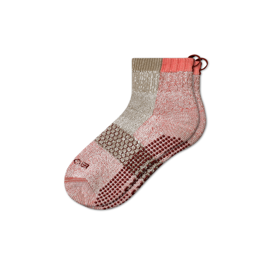 Men's Merino Wool Blend Gripper House Socks - Outdoor Office Pair