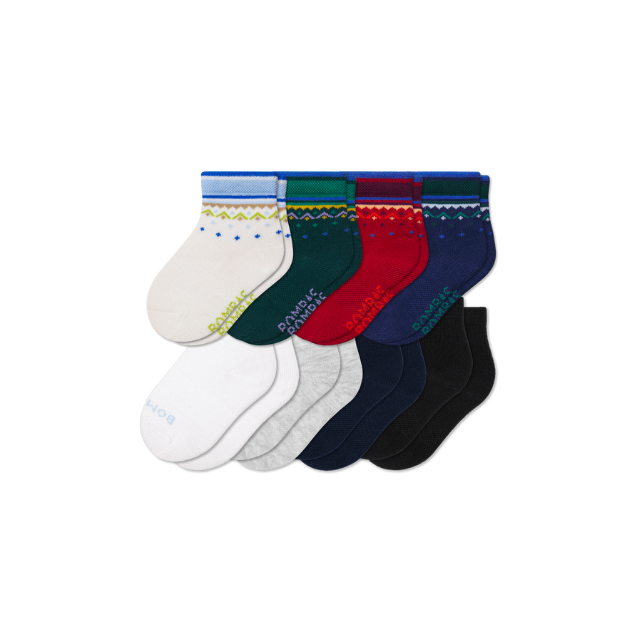 Toddler Lightweight Calf Sock 8-Pack - Trail Crew Move