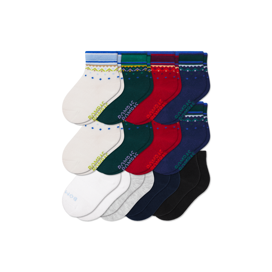 Toddler Lightweight Calf Sock 12-Pack - Cozy Studio Cushion