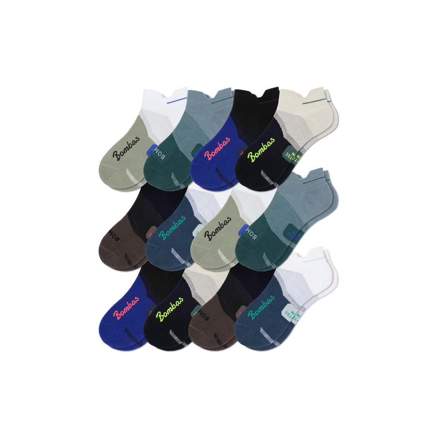 Men's Run Ankle Sock 12-Pack - Fresh Studio Comfort