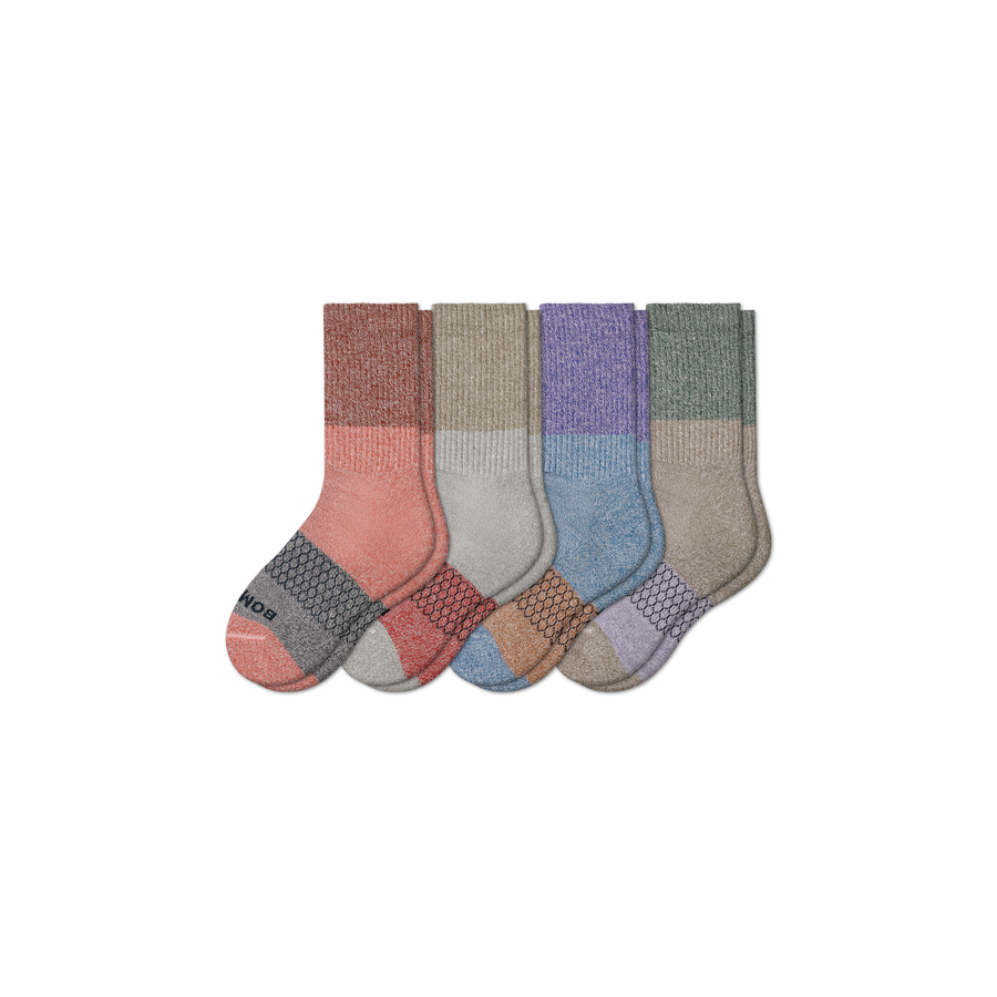 Youth Tri-Block Calf Sock 4-Pack - Outdoor Trail Support