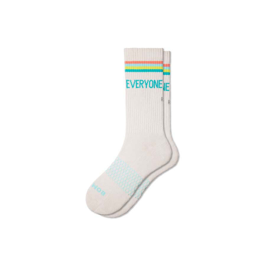 Bombas x Ruth Ellis Center Pride Calf Socks - Smooth Hike Step