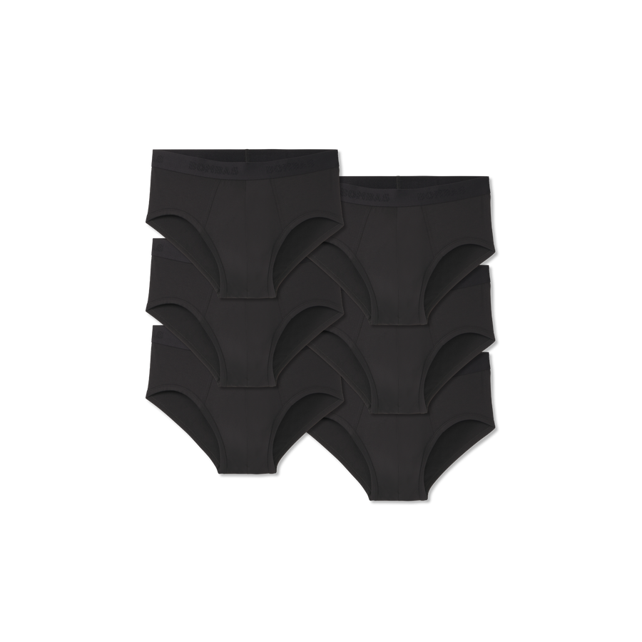 Men's Cotton Modal Blend Flyless Brief 6-Pack - Gentle Fit Layer