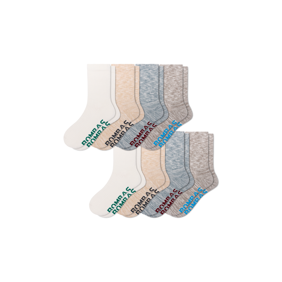 Women's Summer Ragg Half Calf Sock 8-Pack - Classic Travel Move