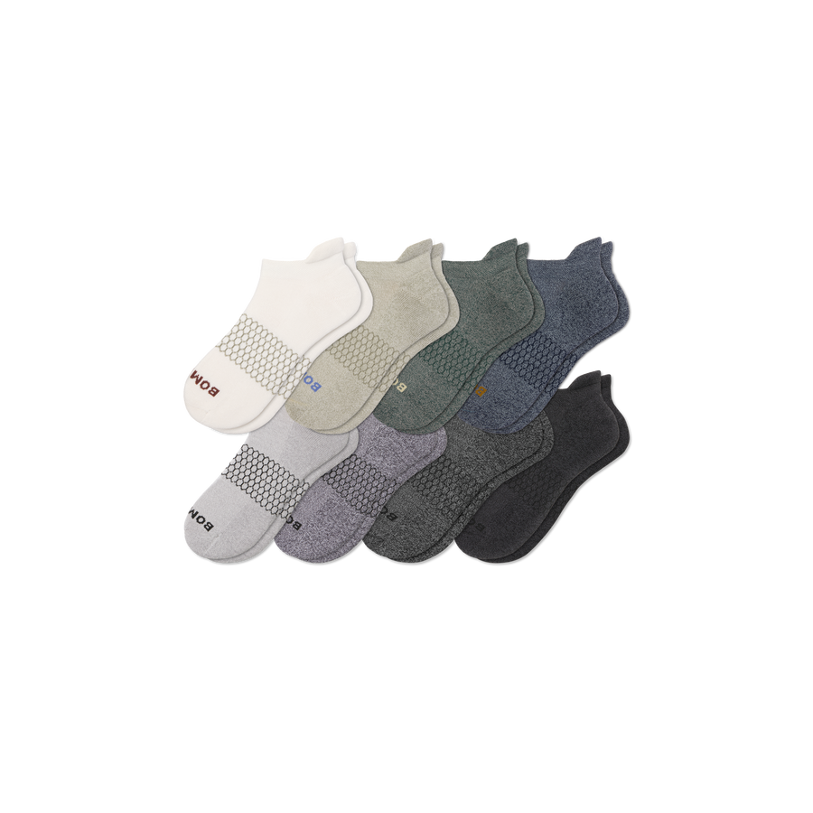 Men's Marl Ankle Sock 8-Pack - Breathable Home Move