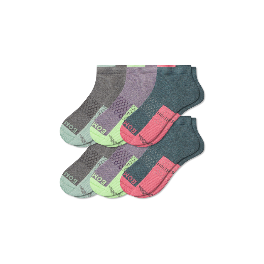 Women's Performance Compression Ankle Sock 6-Pack - Trail Workout Move