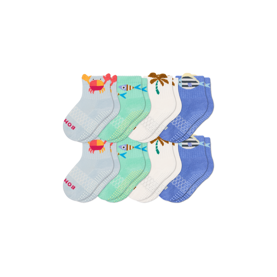 Toddler Gripper Calf Sock 8-Pack - Daily Recovery Fit