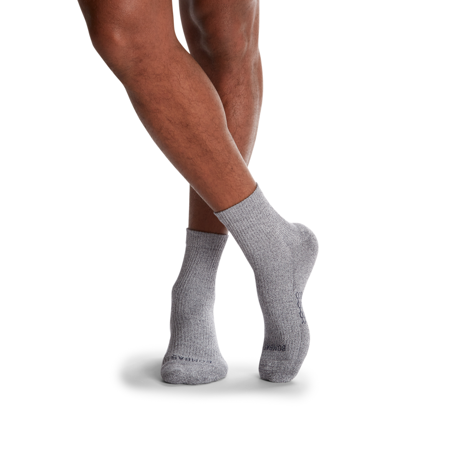 Modern Rib Quarter Socks - Washed Black MO1 [6005]