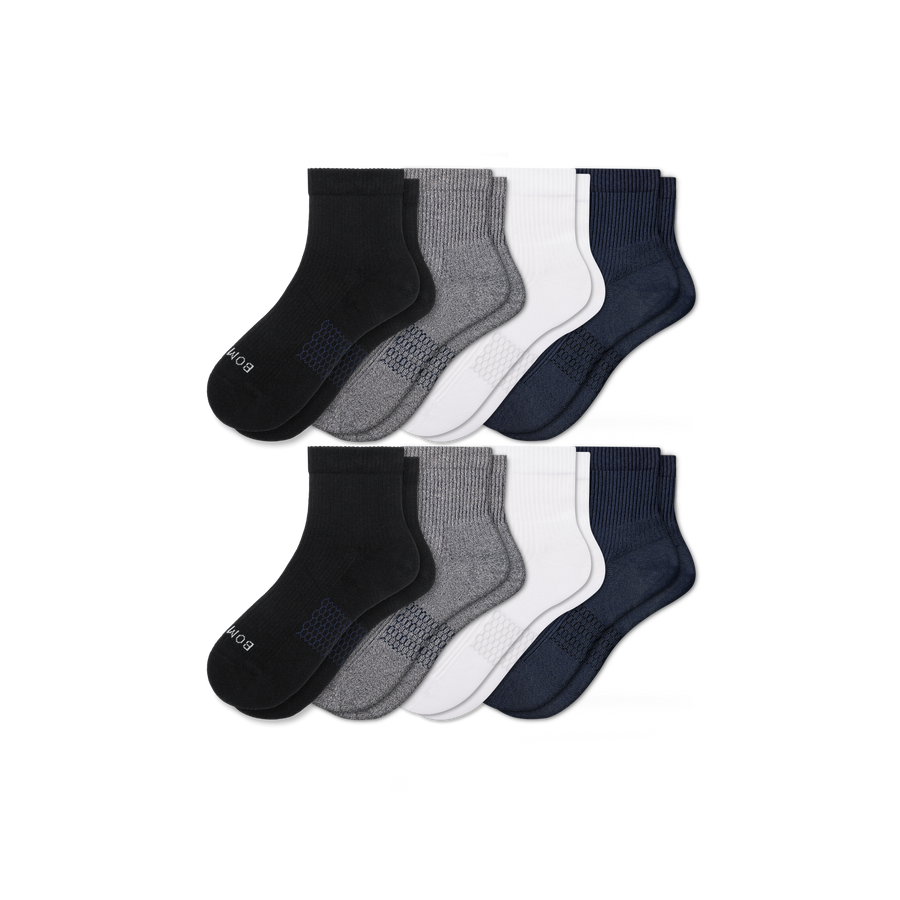 Men's Modern Rib Quarter Sock 8-Pack - Outdoor Crew Step
