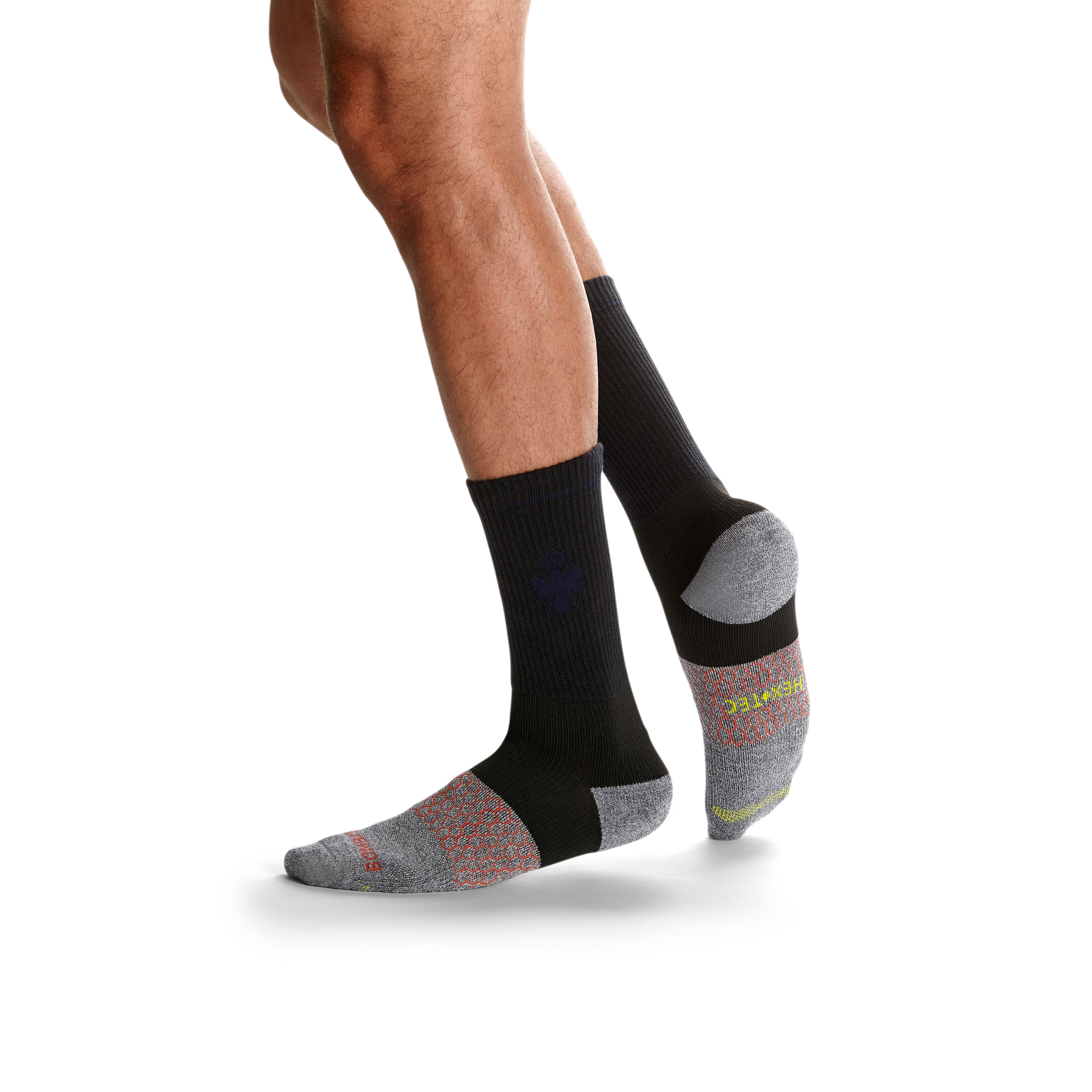 Men's All-Purpose Performance Work Calf Sock 3-Pack - white-black-mix - 3