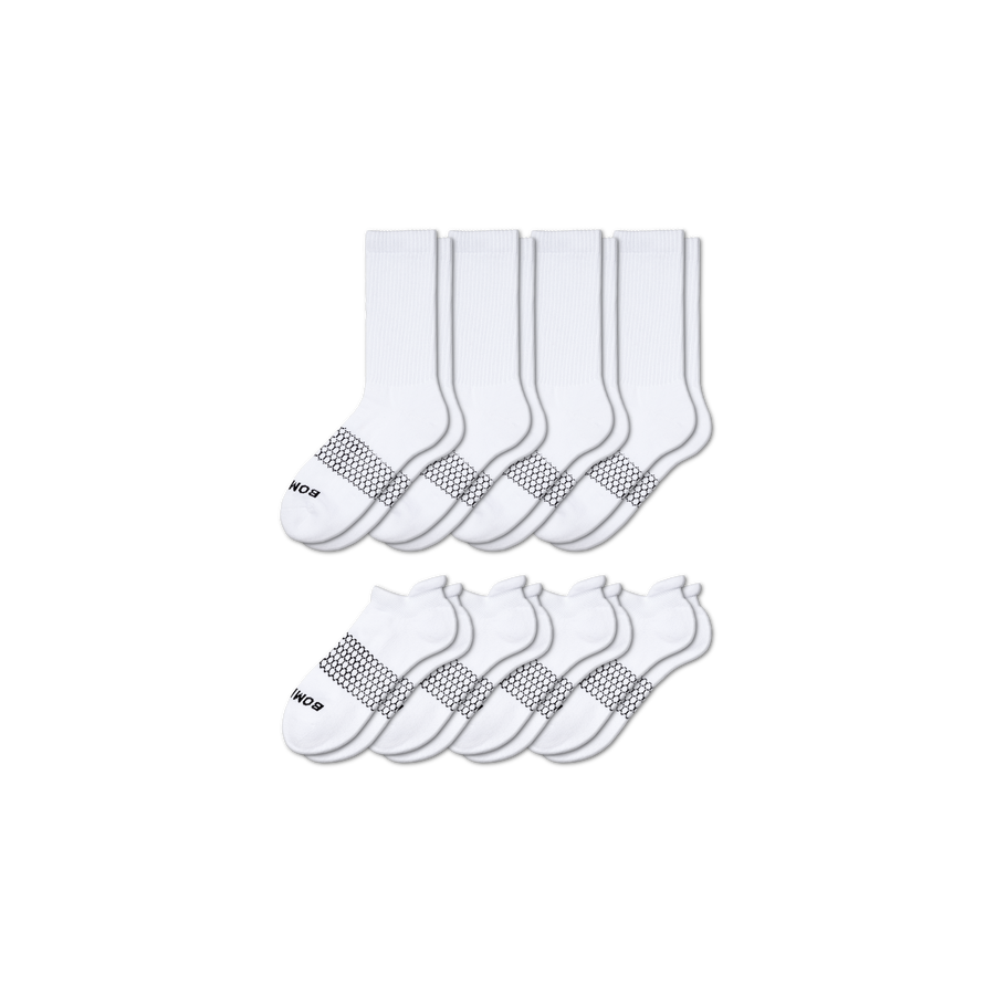 Women's Calf & Ankle Sock 8-Pack - Smooth Crew Step