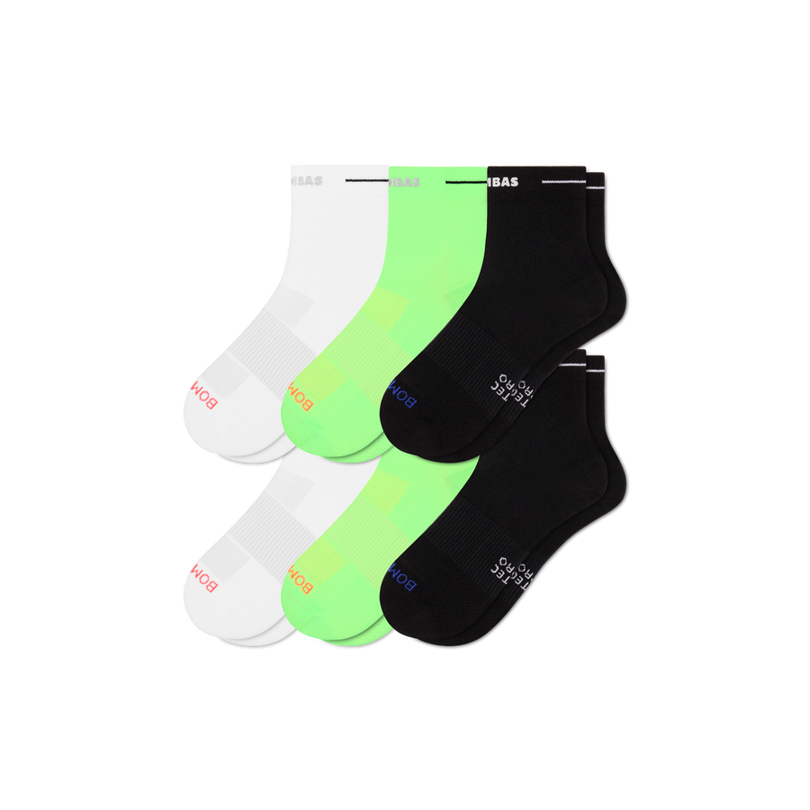 Men's RunPro Quarter Sock 6-Pack - Comfort Studio Rotation