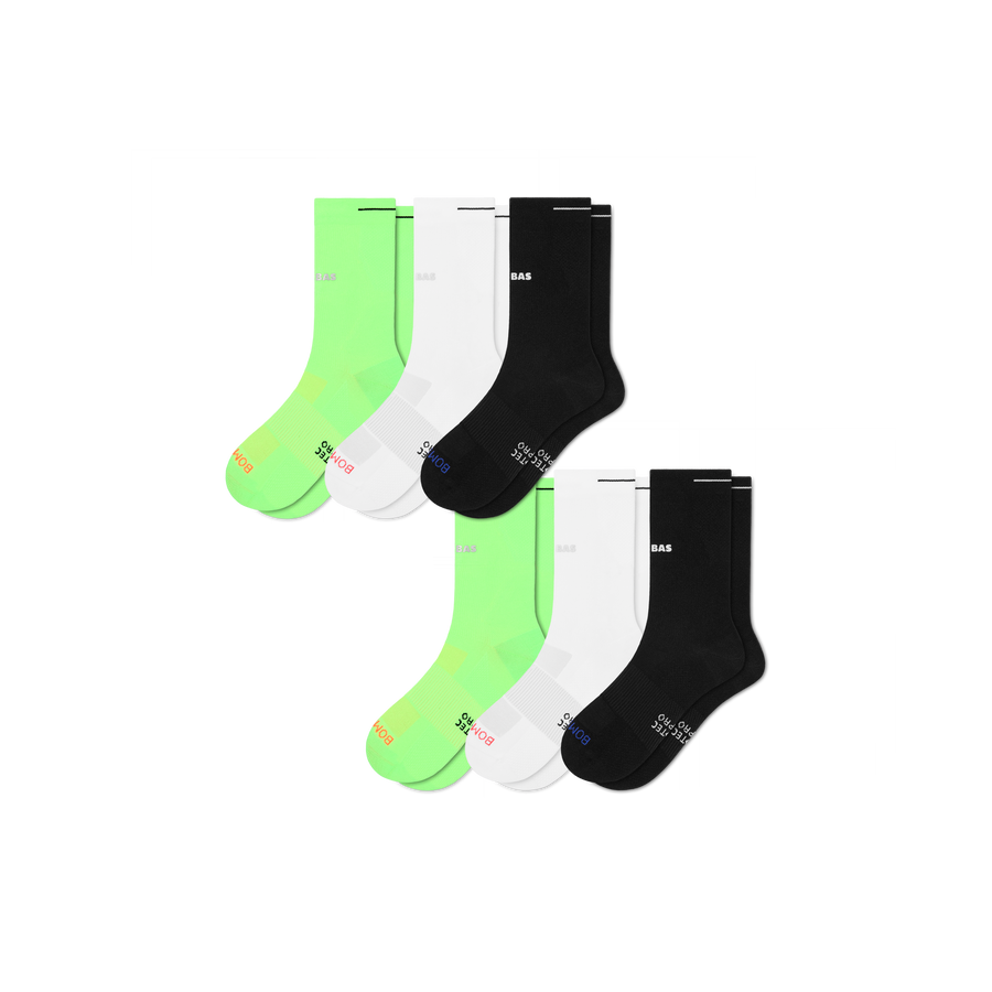 Men's RunPro Half Calf Sock 6-Pack - Light Low Cut Move