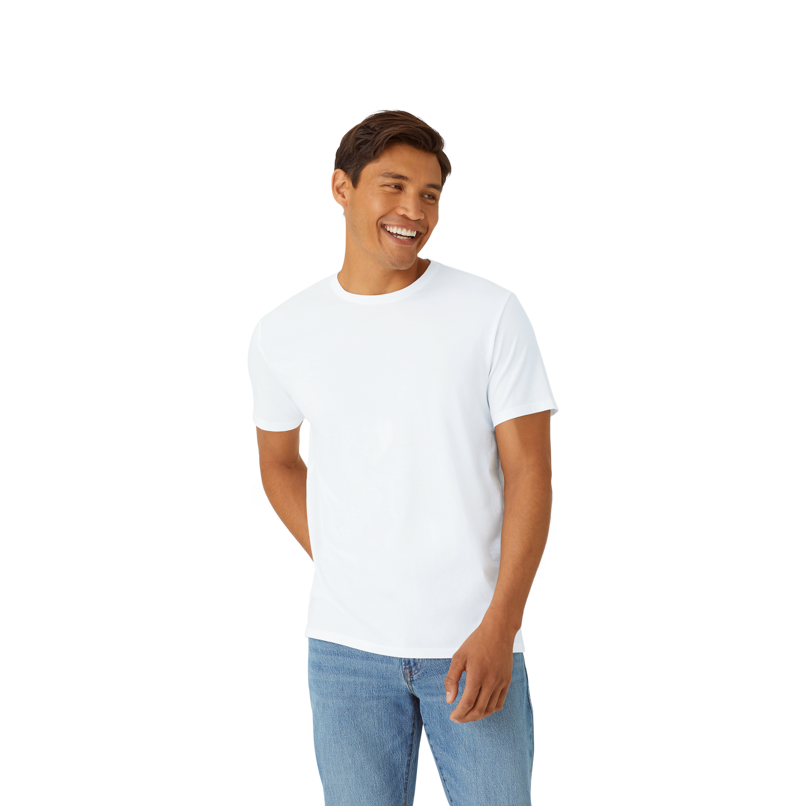 Pima Cotton Crew Neck T-Shirt White MO1