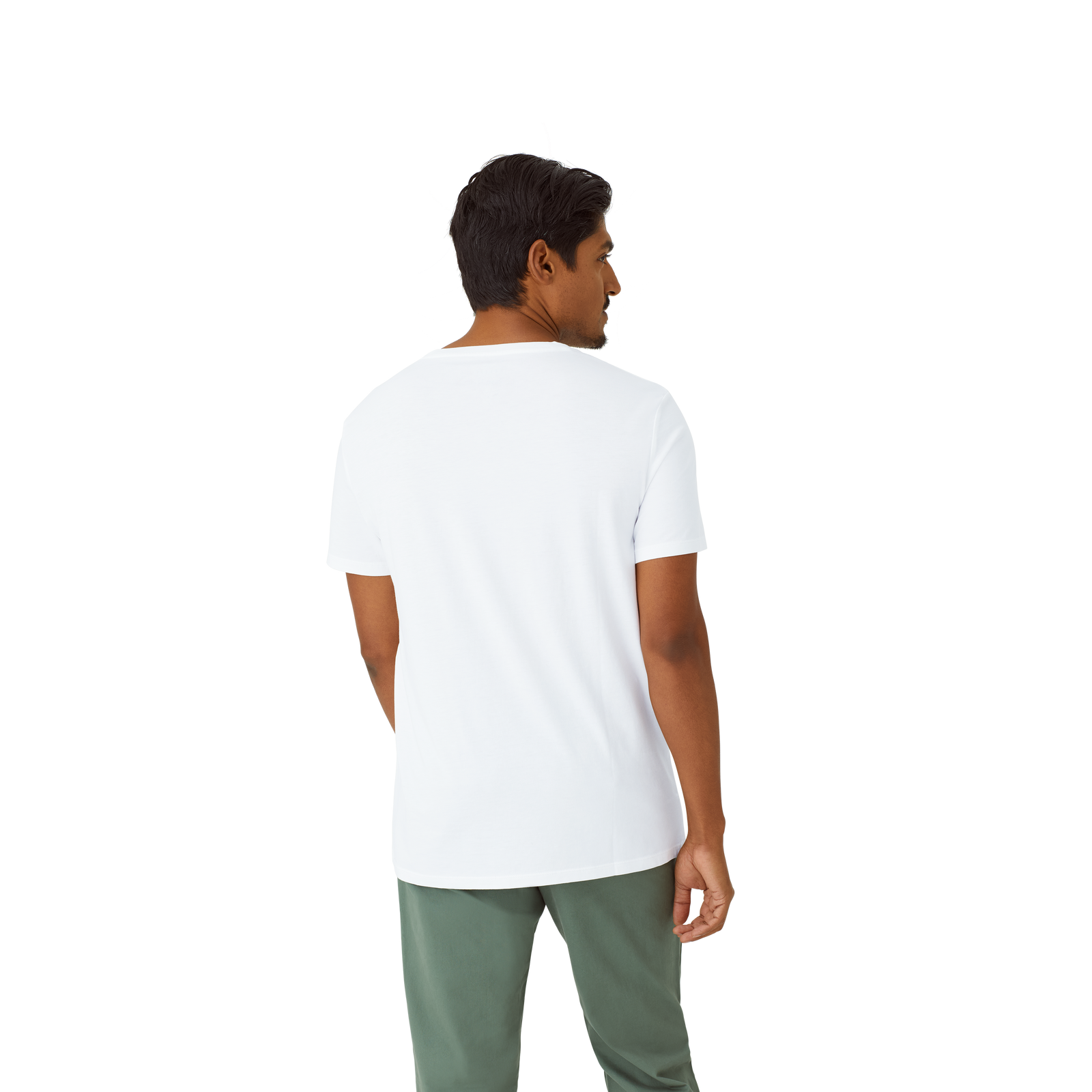 Men's Pima Cotton V-Neck T-Shirt 6-Pack - white - 14